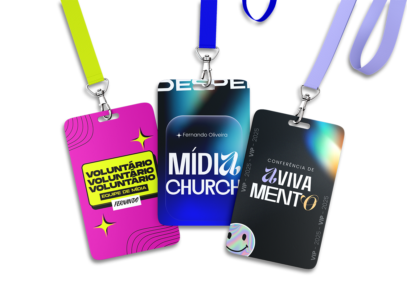 Crachás profissionais gospel KDGPRO